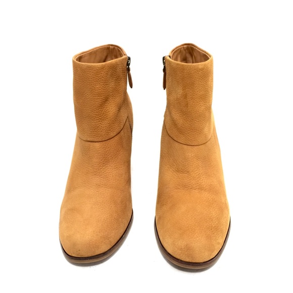 Cole Haan Camel Nubuck Zip Up Ankle Boots - Picture 5 of 8